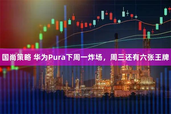 国尚策略 华为Pura下周一炸场，周三还有六张王牌